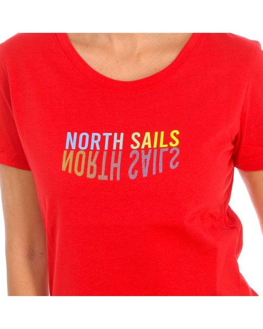 North Sails T-shirt Met Korte Mouwen 9024290 in het Red