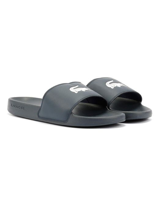 Lacoste Blue Serve Slide 0.0 Men's Navy Slides - Uk 6 for men