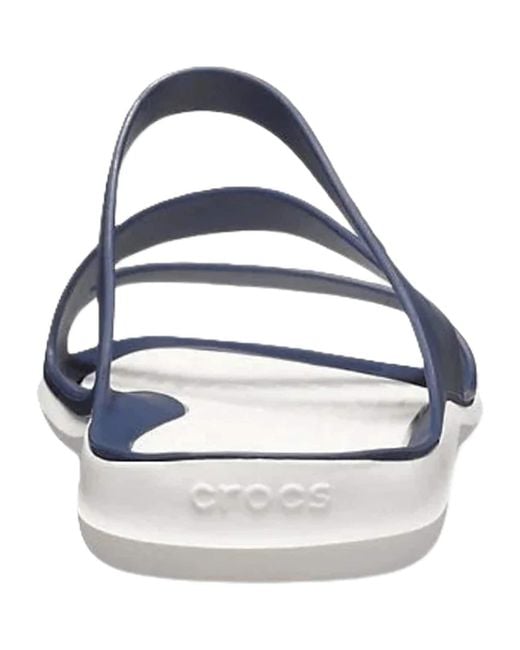 CROCSTM Blue Swiftwater Open Toe Slide Sandals