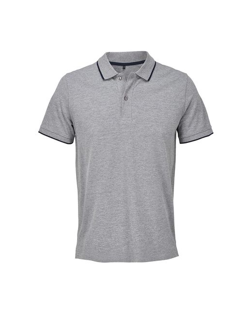 Sol's Gray Adult Palermo Polo Shirt Marl/French)