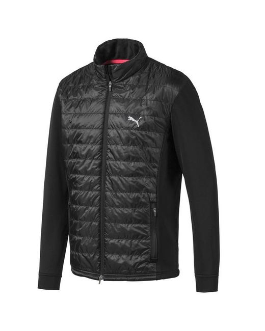 PUMA Black Quilted Primaloft Zip Up Warmcell Golf Jacket 595122 01 for men