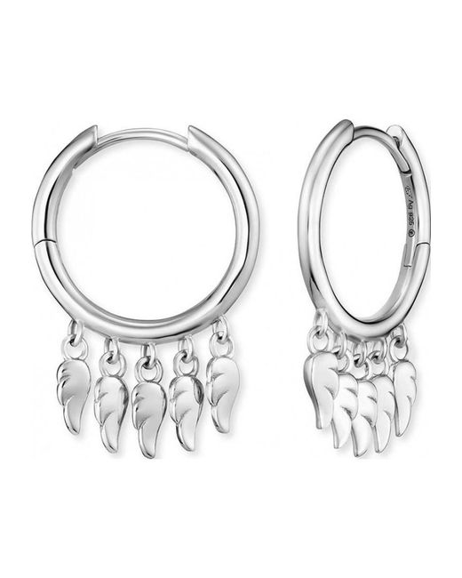 Engelsrufer Metallic Ere-Flywing5-Cr Ladies Flying Wings Earrings Sterling