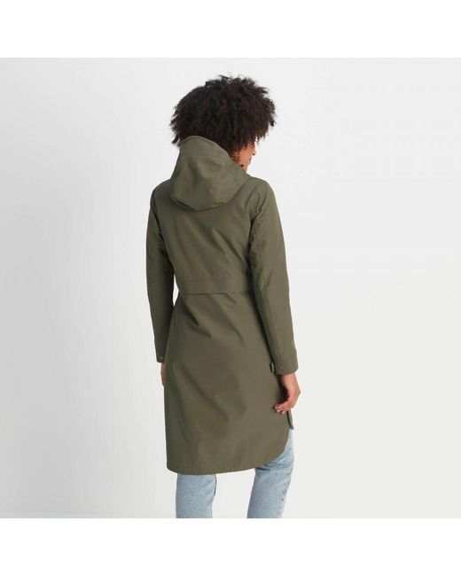 TOG24 White Saunter Long Waterproof Jacket