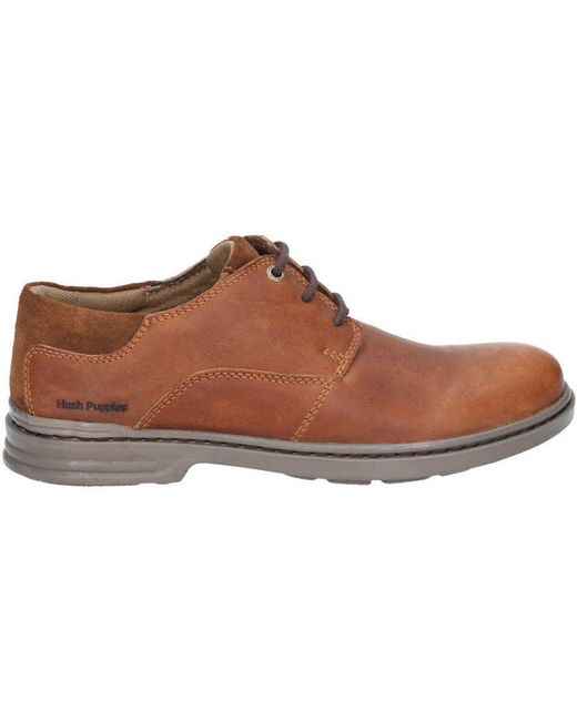 Hush Puppies Brown Max Hanston Classic Lace Up for men
