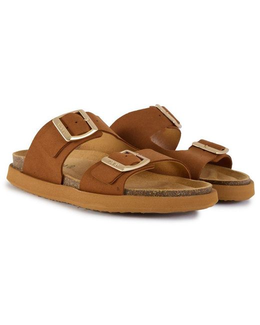 V.Gan Brown Vegan Fenugreek Comfort Footbed Sandals