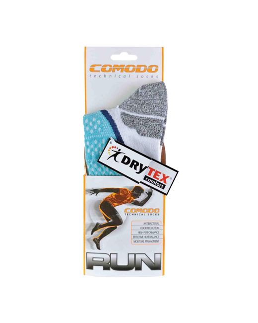 Comodo Blue 1 Pack Drytex Yarn Arch Support Durable Running Socks for men