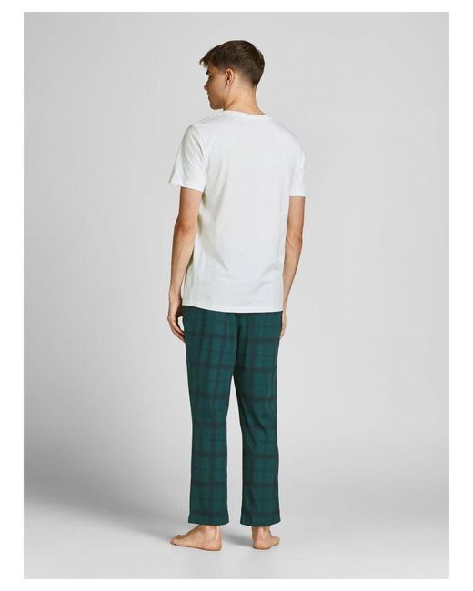 Jack & Jones White Pyjamas Loungewear Set for men