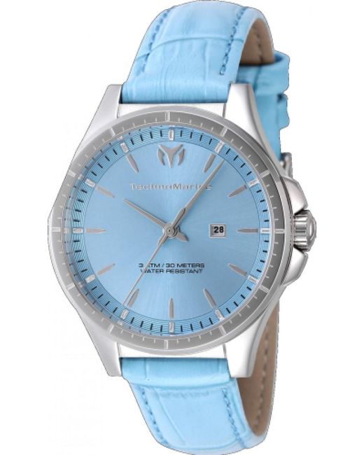 TechnoMarine Blue Tm-822042 Ladies Moonsun Watch