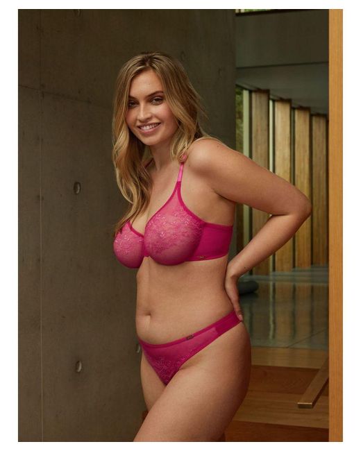Gossard Red Glossies Lace Moulded Bra