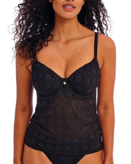 Freya Black Nomad Nights Tankini Top