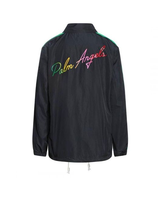 Palm Angels Blue Pmea076s21fab0021084 Black Jacket for men