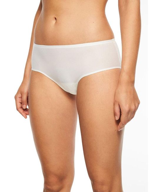 Chantelle White Soft Stretch Hipster Brief