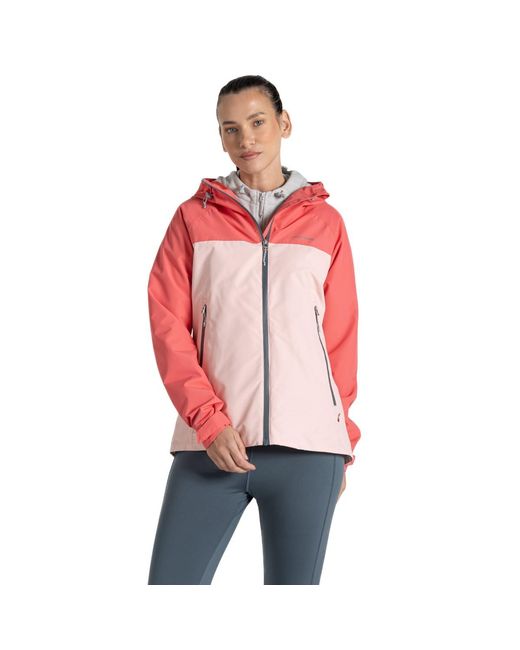 Craghoppers Red Ladies Vanth Waterproof Jacket (Deep/ Peach)