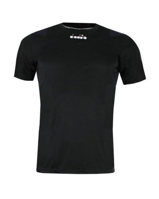 Diadora Black X-Run Basic T-Shirt for men