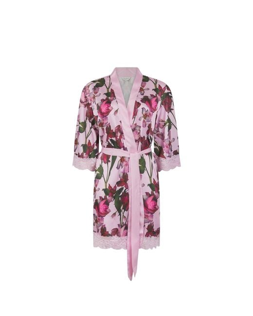 Ted Baker Pink Taylor Silk Dressing Gown