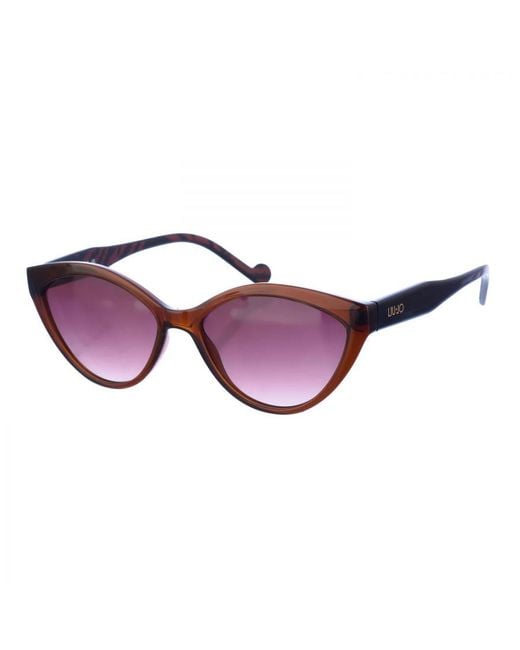Liu Jo Purple Butterfly-Shaped Acetate Sunglasses Lj761S
