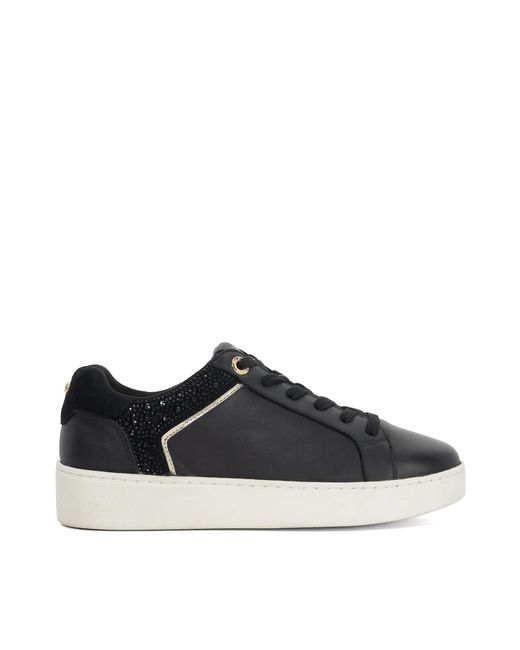 Dune Black Elli Lace Up Chunky Flatform Trainers