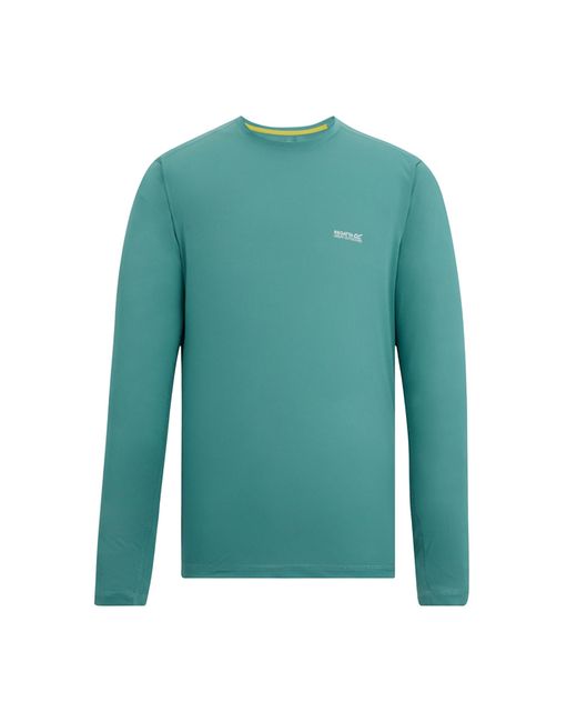 Regatta Green Mindo Logo Long-Sleeved T-Shirt (Arctic) for men