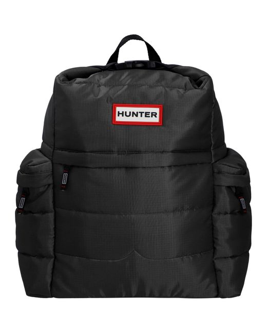 Hunter Black Croy Puffer Ripstop Backpack Adults
