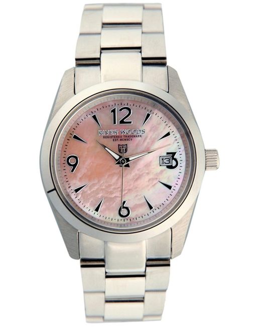 River Woods Gray Mother Of Pearl Watch