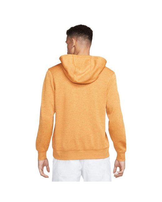 orange dri fit hoodie
