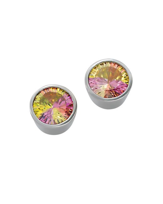 Orphelia Metallic 925 Sterling Stud Earrings