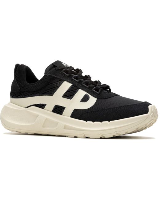 Hush Puppies Black Seventy8 Retro Runner Suede Trainers