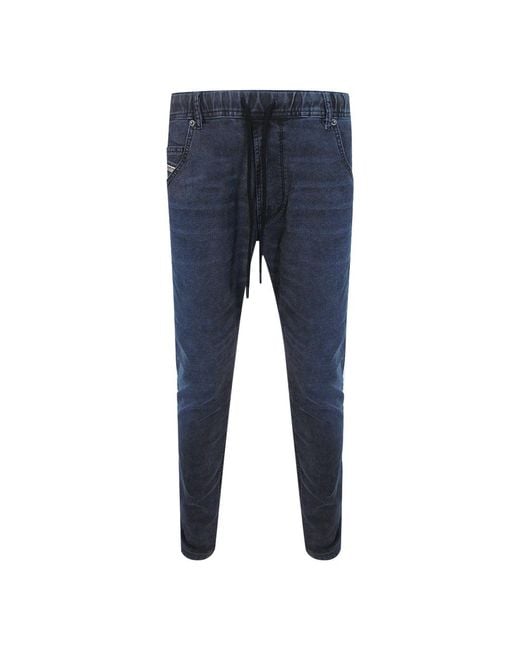 DIESEL Blue Krooley-Ne Jeans Cotton for men