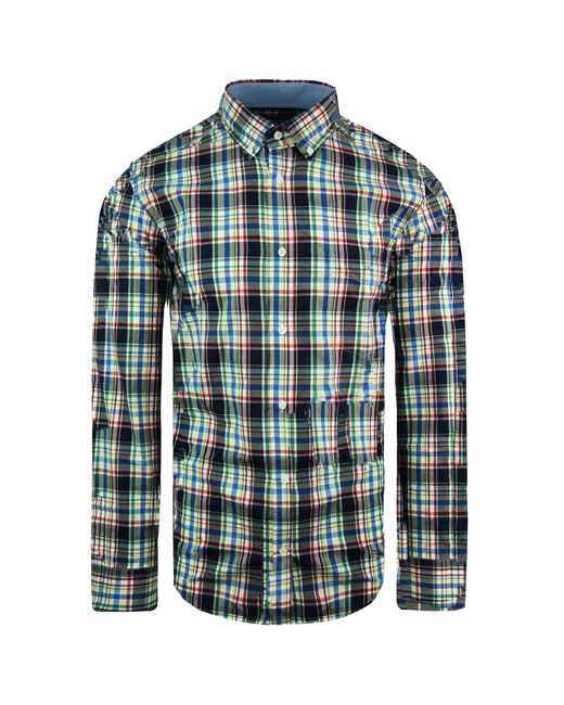 Eden Park Blue Regular Oxford Shirt for men