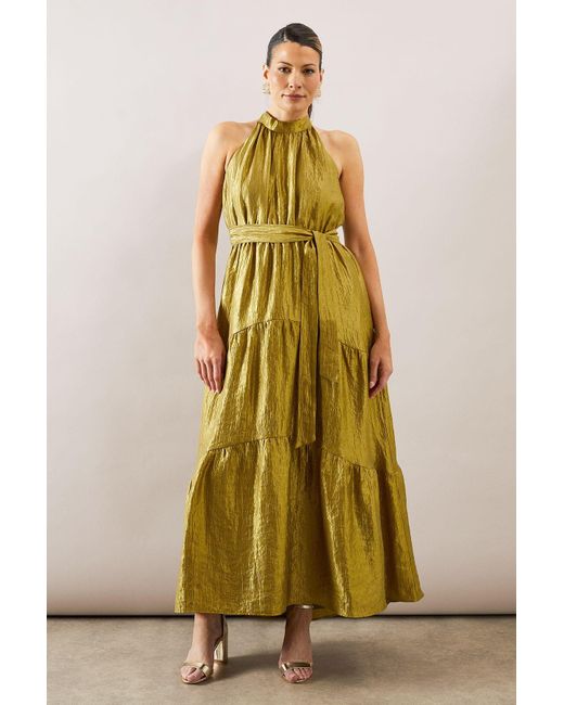 Maxi Dress Wallis Yellow Dress Wallis Textured Organza Tiered Maxi