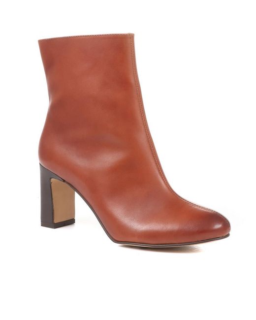 Jones Bootmaker Brown Letty Heeled Ankle Boots