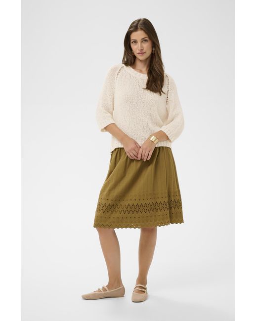 Cream Pullover Crstef Pullover Loose Fit in het Natural