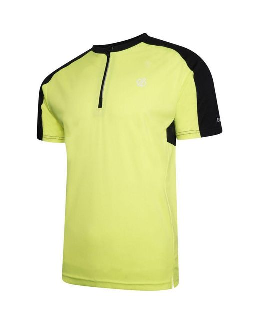 Dare 2b Yellow Aces Ii Lightweight Wicking Jersey T Shirt for men