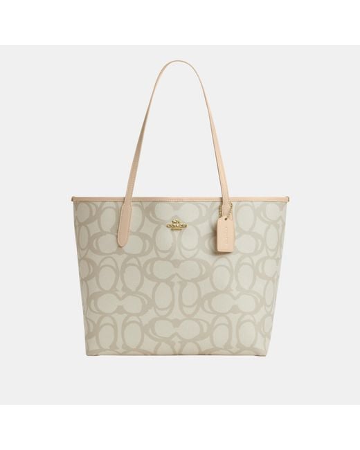 COACH White City Tote