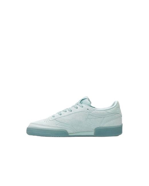 Reebok Blue Club C85 Lace-Up Suede Leather Trainers Bs6528