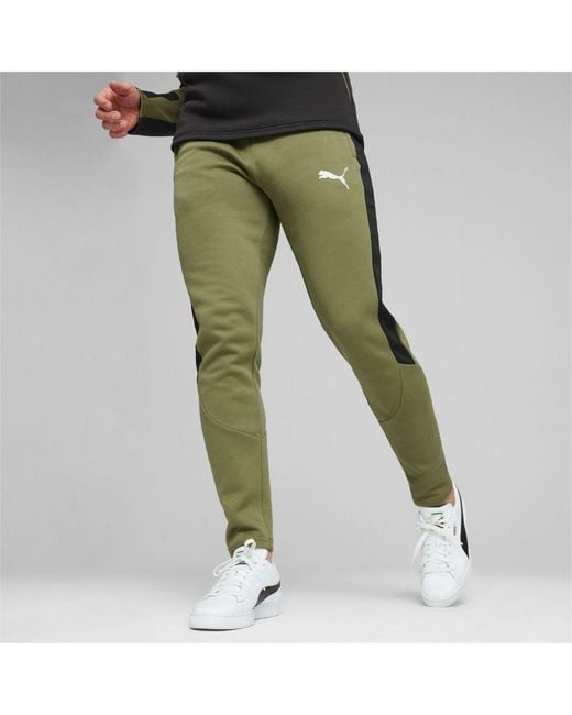 PUMA Green Evostripe Sweatpants for men