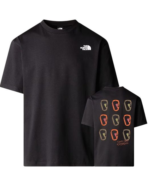The North Face Black U Ss Nse Oversized T-Shirt Cotton for men
