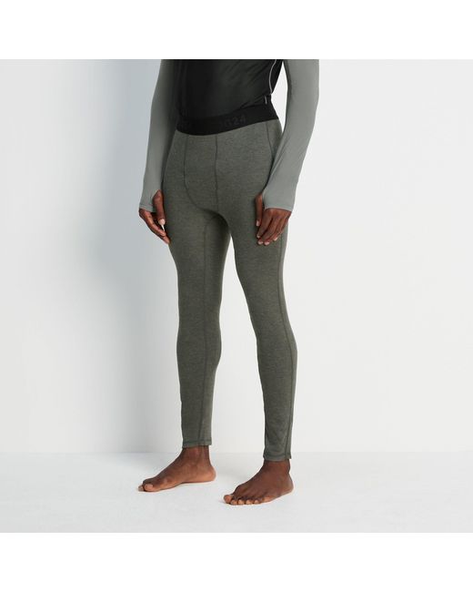 TOG24 Black Meru Cashmere Touch Base Layer Leggings Dark Marl for men