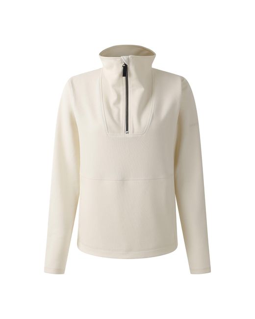 Dare 2b White Ladies Wander Quarter Zip Sweatshirt (Egret)