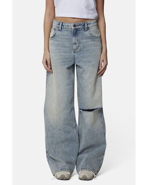 Good For Nothing Blue Baggy Fit Ripped Denim Jean