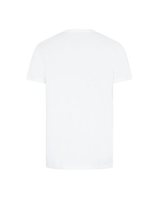 Nike White Crew Neck T-Shirt With Embroidered Swoosh Cotton for men