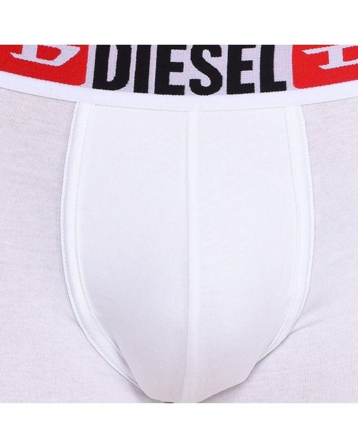 DIESEL White Pack-3 Breathable Fabric Boxers With Anatomical Front 00St3V-0Ddai for men