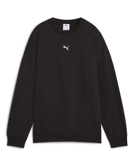 PUMA Black Oversized Sweatshirt