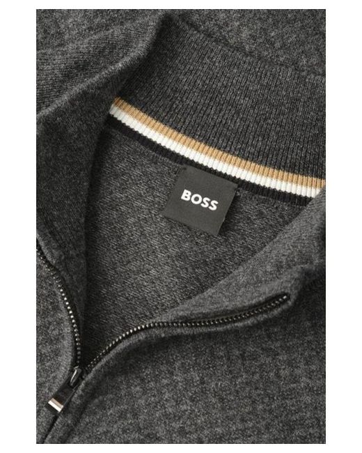 Boss Blue H-Eltorino Half Zip Knitwear for men