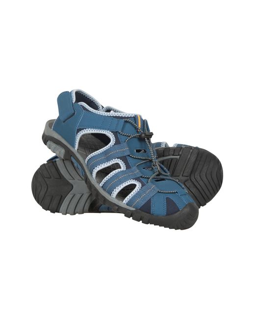Mountain Warehouse Blue 'Trek' Shandal With Foam Insert Neoprene Upper Soft Lining Summer Beach Sandals for men