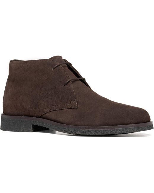Geox Brown U Claudio Leather Ankle Boots for men