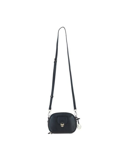 Ashwood Leather Black Real Compact Crossbody Bag With Adjustable Strap