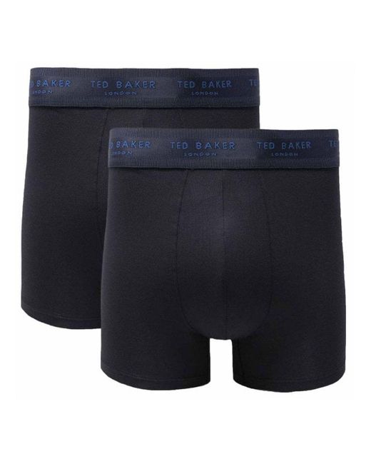 Ted Baker Blue Claytt 2-Pack Modal Trunks for men