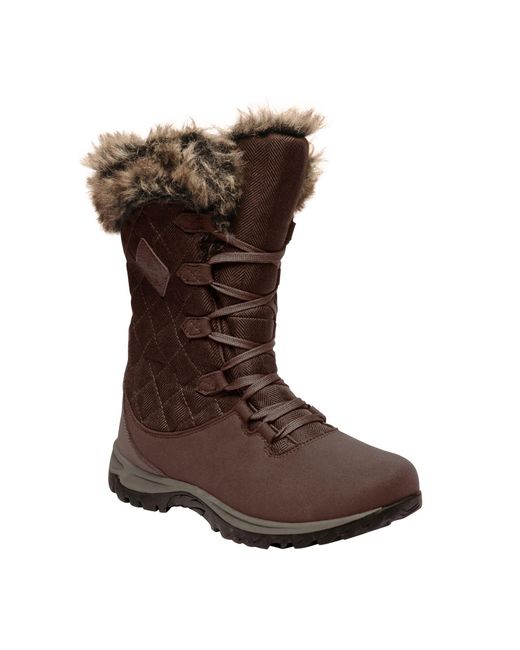 Regatta Brown Great Outdoors /Ladies Newley Faux Fur Trim Thermo Boots