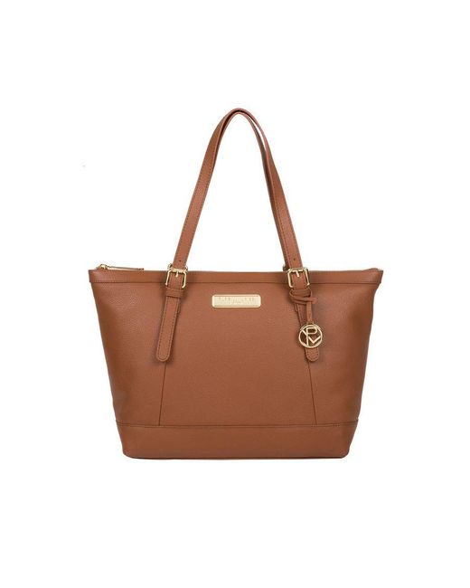 Pure Luxuries Brown 'Emily' Leather Tote Bag